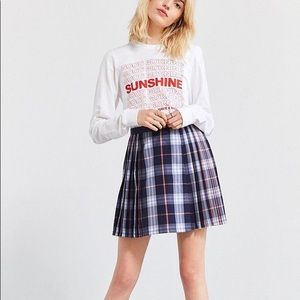 UO plaid tennis skirt